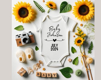 Digital Pregnancy Announcement, Social Media, Neutral pregnancy Announcement sunflowers