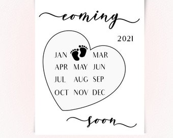 free printable pregnancy announcement calendar may 2021 Pregnancy Announcement Calendar May 2021 Social Media Etsy free printable pregnancy announcement calendar may 2021