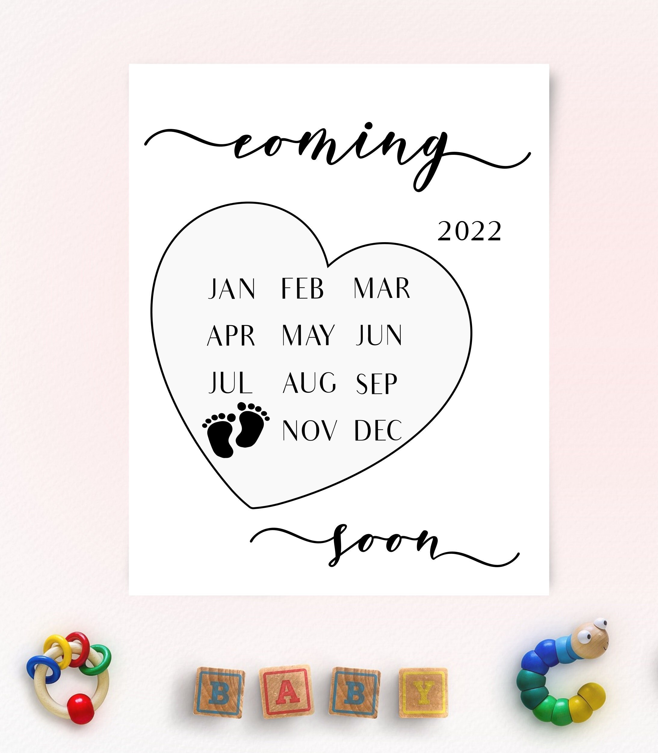 october 2022 pregnancy announcement calendar october 2022 etsy