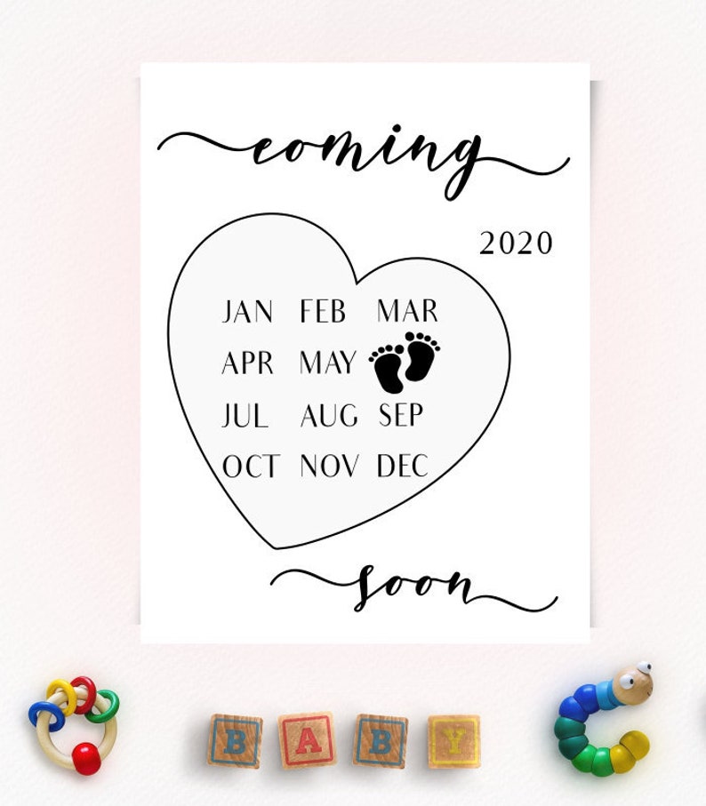 pregnancy announcement calendar june 2020 instagram free pregnancy calendar