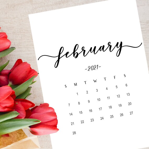 Fevrier 2021 Calendrier Dannonce De Grossesse Social Media Etsy