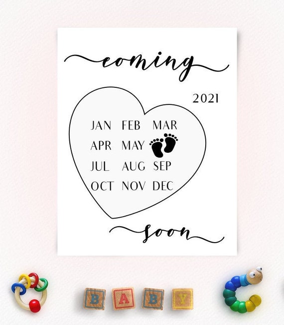 free printable pregnancy announcement calendar june 2021