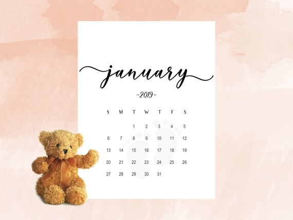 Pregnancy announcement calendar January 2019 Social Media ... Pregnancy announcement calendar January 2019 Social Media ...