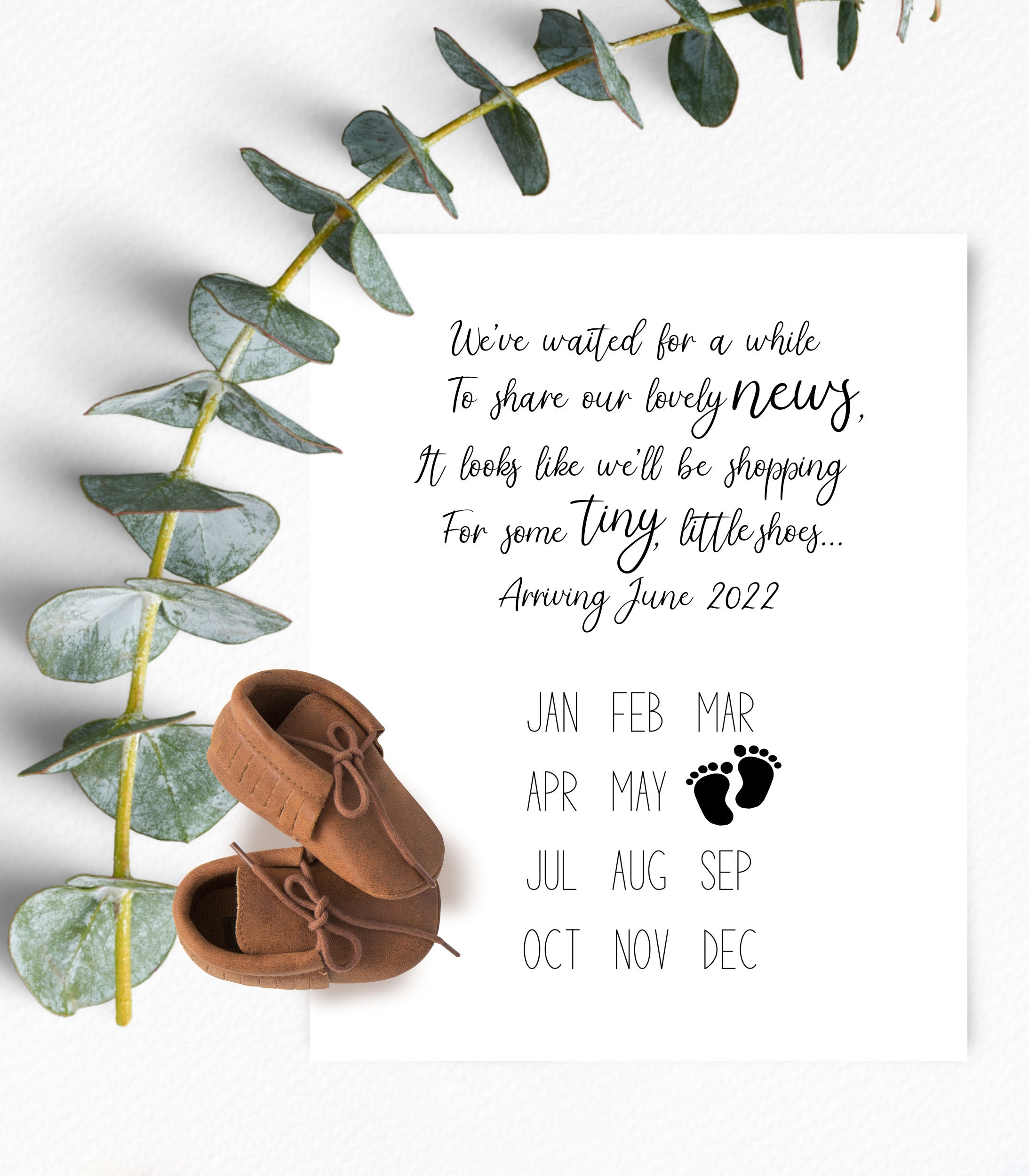 Juin 22 Calendrier Des Citations Dannonces De Grossesse Etsy Canada
