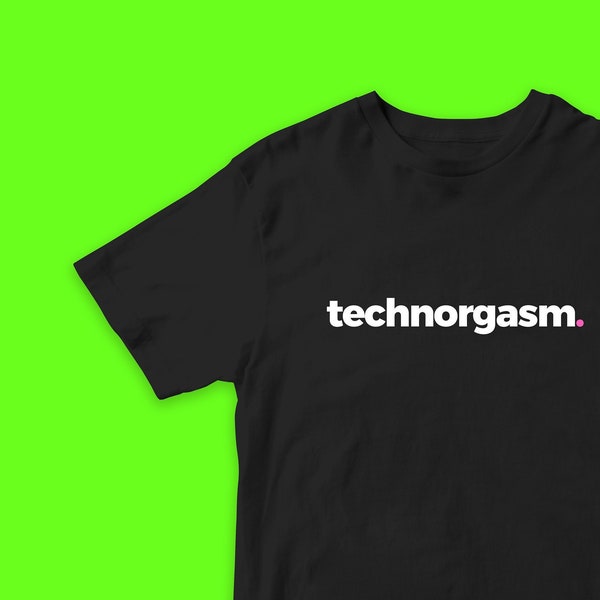 Unisex Technograsm Techno Music Cotton T-shirt, Techno Party T-shirt, High quality Print T-shirt, Rave Shirt, Party Clothing