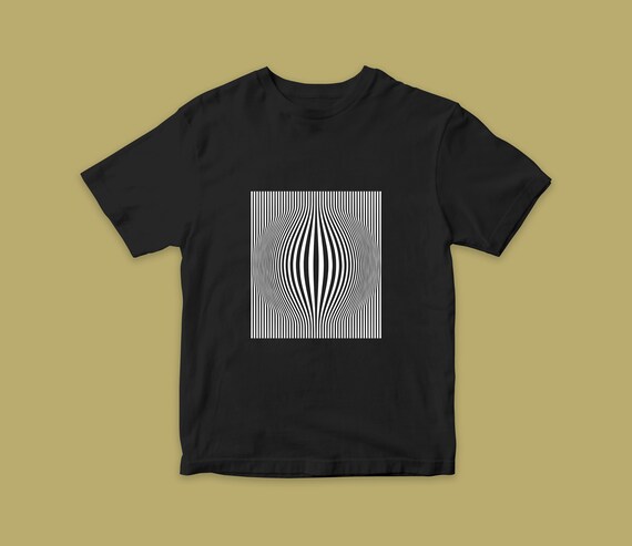 Unisex Optic Techno Music T-shirt, Techno Party T-shirt, High - Main Image