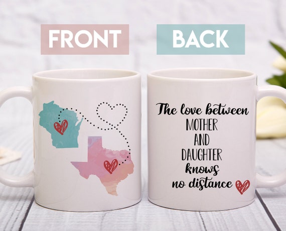 the love between a mother and daughter knows no distance mug