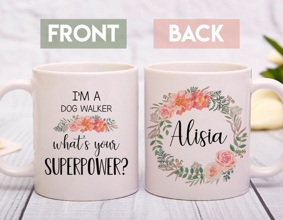 dog walker mug