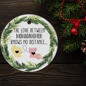 long distance christmas ornament