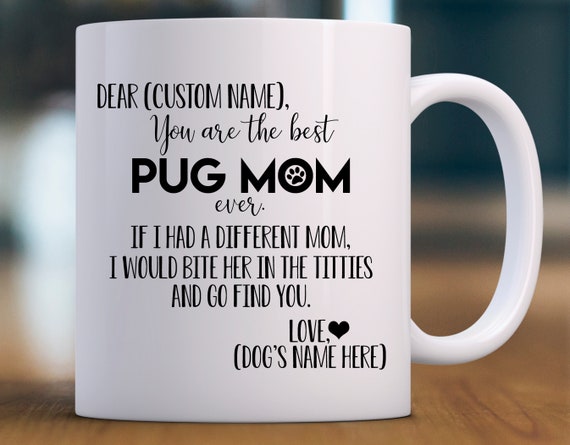 pug mom mug