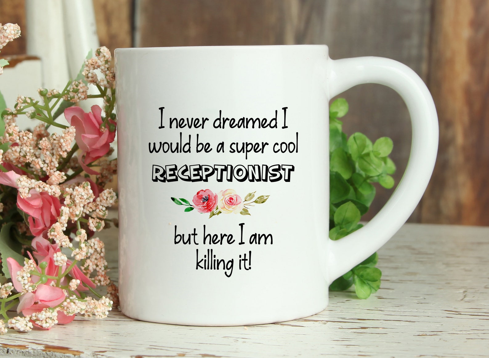 Receptionist Mug Receptionist Gift Receptionist Coffee Cup Etsy