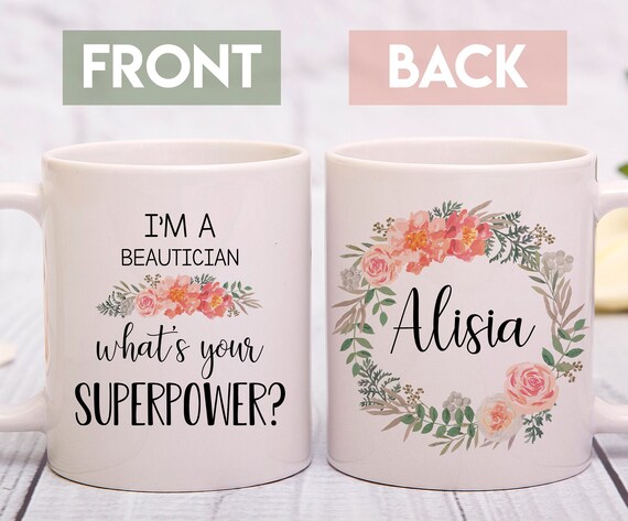 I M A Beautician What S Your Superpower Mug Etsy