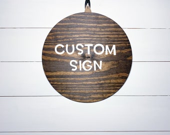 Custom, Front Door Décor, Welcome Sign, Wood Round, Wedding Gift, Front Door Sign, Door Hanger, Housewarming Gift, Rustic Welcome Sign, Farm