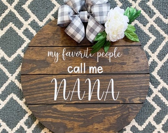 Front Door Décor, Welcome Sign, Wood Round, mothers day Gift, Front Door Sign, Door Hanger, Housewarming Gift, Rustic, Door Décor, mom, mama