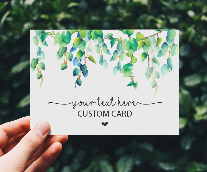 custom printable greeting card editable greeting card blank etsy