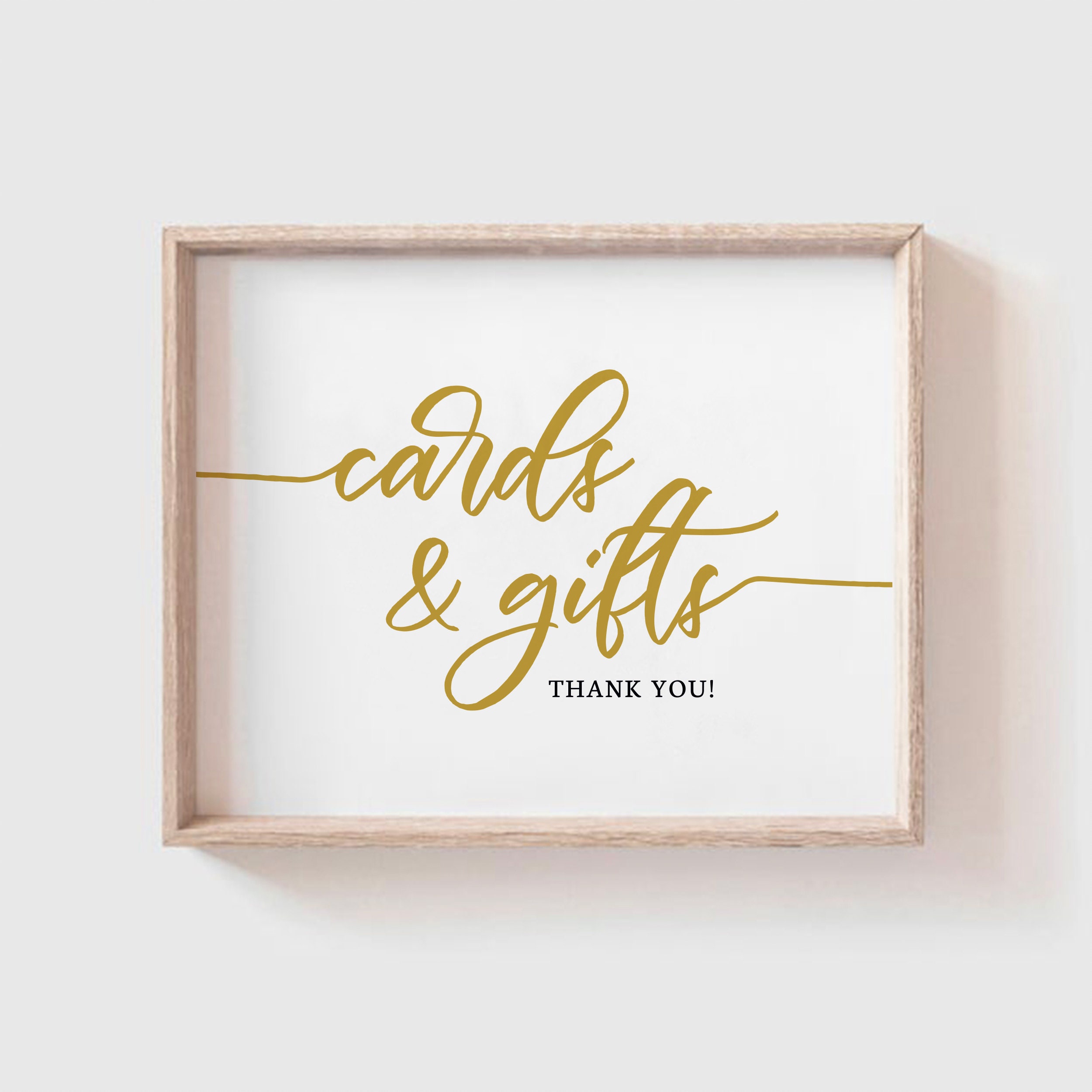 PRINTABLE Cards and Gifts Sign Card and Gifts Table Sign | Etsy
