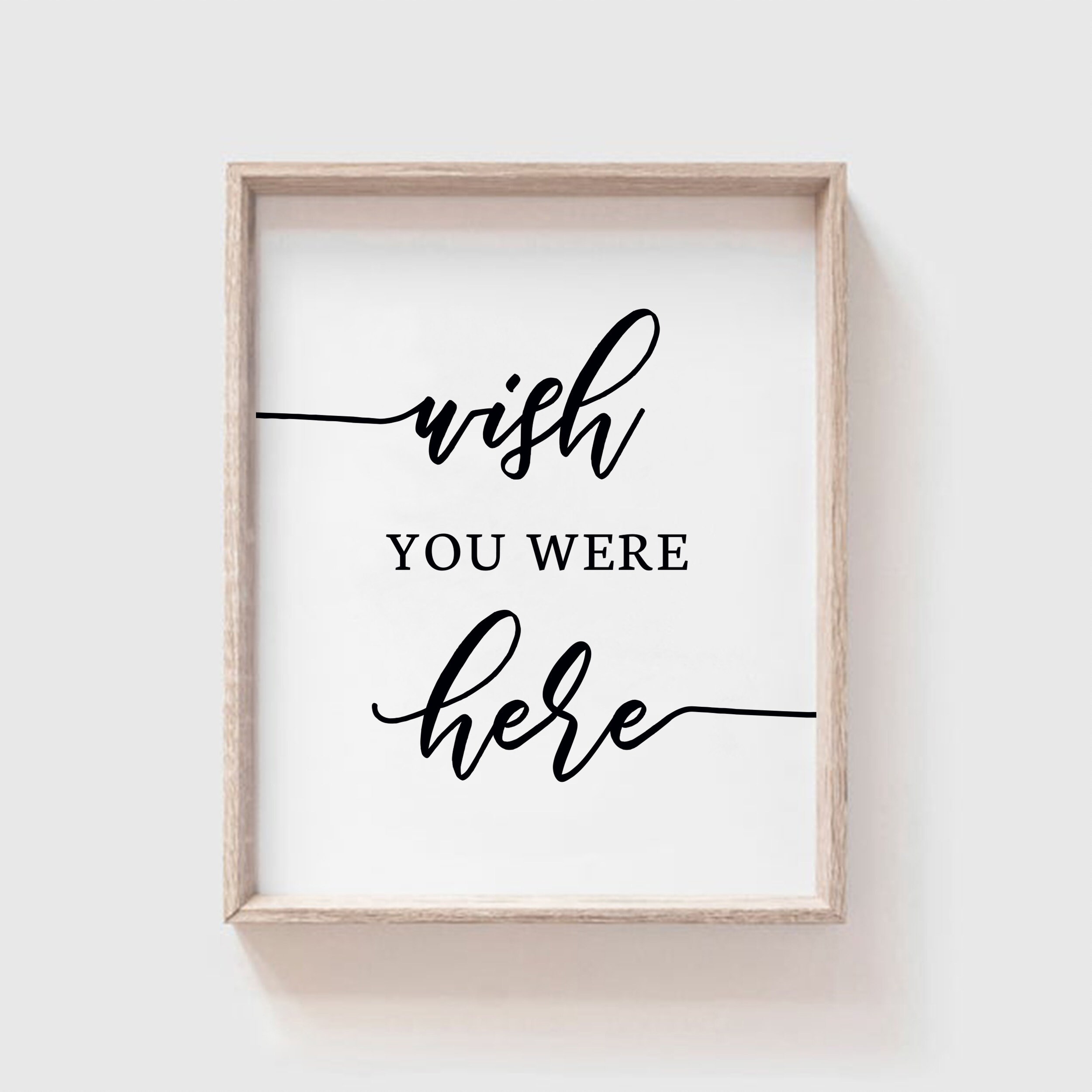 PRINTABLE Wish You Were Here Sign Forever In Our Hearts Etsy
