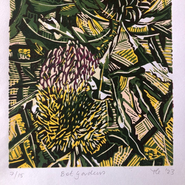 Colour Lino Cut Print