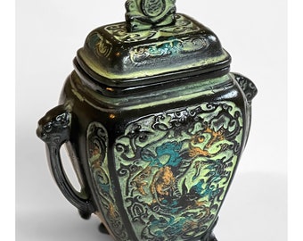 Cast Iron French Indochina incense burner