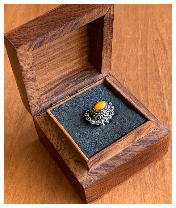 TIGERSEYE POISON RING
