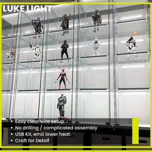 Detolf USB LED Light with diffuser bracket by Luke Light - Bright White Color Tone