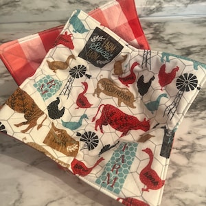 Farmhouse Microwave Bowl Cozy