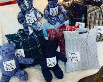 memory pillows and bears