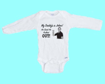 My Daddy's a Joker LONG SLEEVE Funny baby Onesie