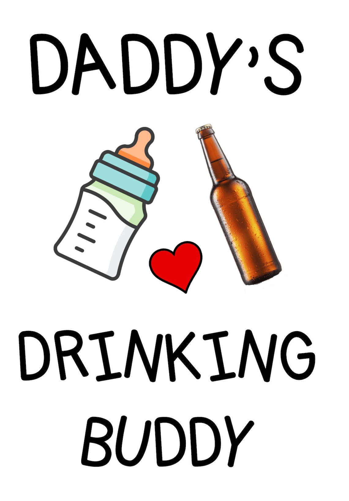 Daddy's Drinking Buddy Funny baby Onesie Etsy