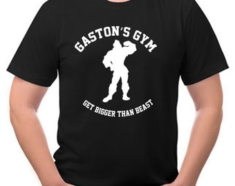 Gaston's Gym Funny Custom Printed Disney Style Tee Shirt