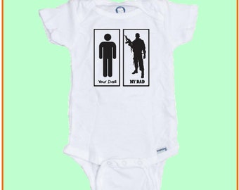 Your Dad / My Dad Funny baby Onesie