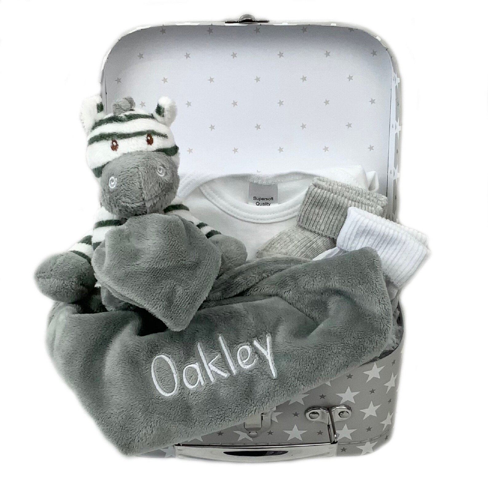 Mini Suitcase Baby Gift Hamper Personalised Baby Gift Set Etsy
