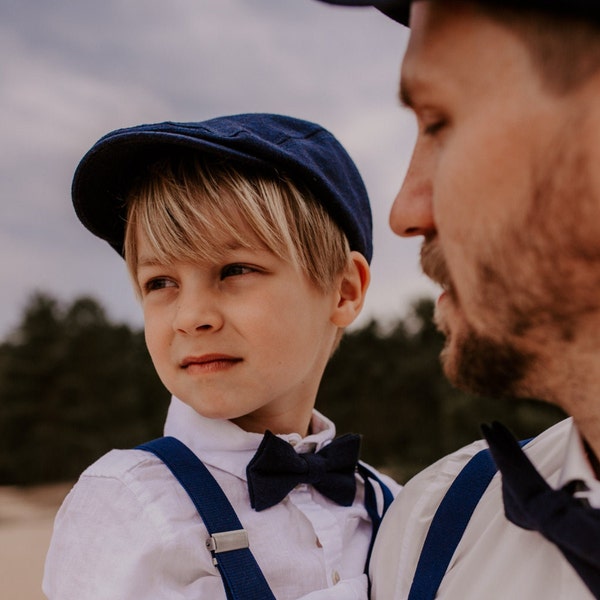 Schiebermütze Kinder Schirmmütze dunkelblau