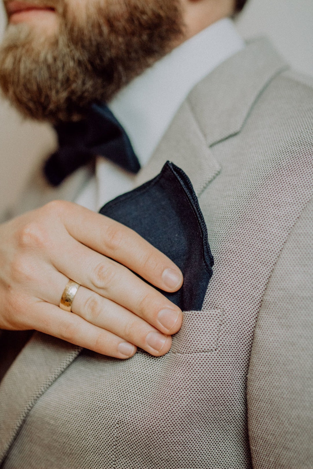 Fazzoletto Da Taschino In Satinato Poliestere TigerTie - 26x26 Cm, Azzurro, Elegante - Foto 3