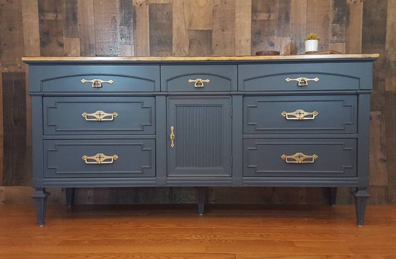 S O L D Thomasville Wood Dresser Tv Stand Changing Etsy