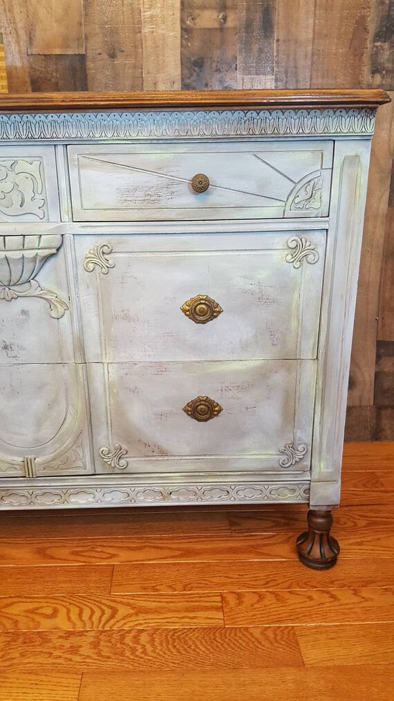 S O L D Vintage Antique Dresser Buffet Changing Table Etsy