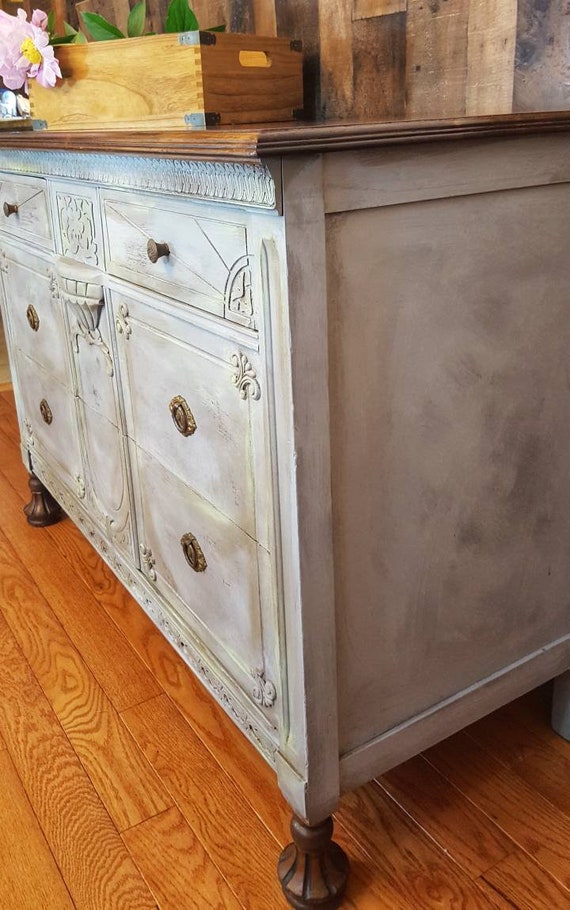 S O L D Vintage Antique Dresser Buffet Changing Table Etsy