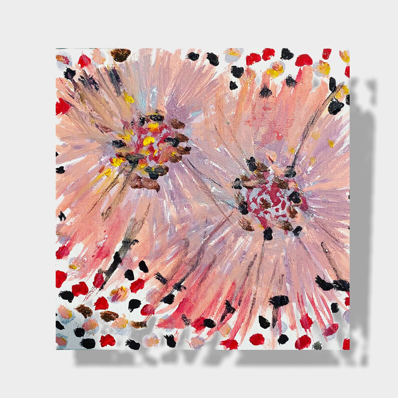 Original acrylic painting on cardboard titled Let the light Etsy