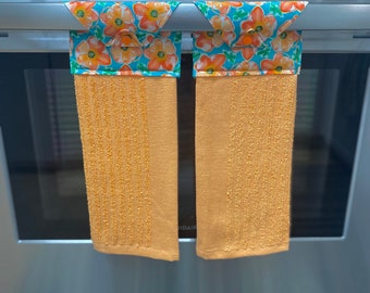 hanging kitchen towel, summer towel, summer flower towel, mothers day gift