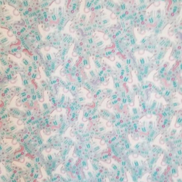 Unicorn fabric cotton One Yard+ 13inches