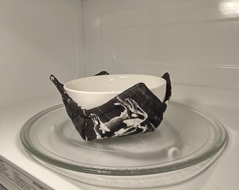 microwave bowl cozy/bowl holder farm animals chicken pig cow