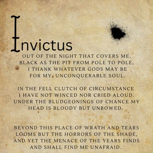 Invictus, poem by William Ernest