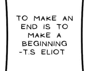 T.S Eliot, citation estampes. Téléchargements numériques