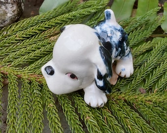 Old Ceramic Dog Figurine - 1950's Dog Statue - Made in Japan - Excellent Condition