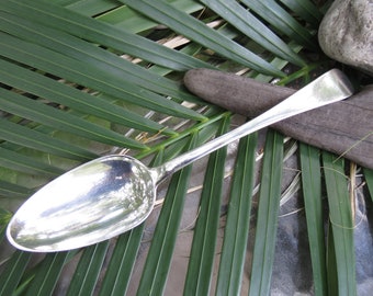 Scottish Stuffing Spoon - Sterling Silver Serving Spoon - Georgian Silver - Great Condition