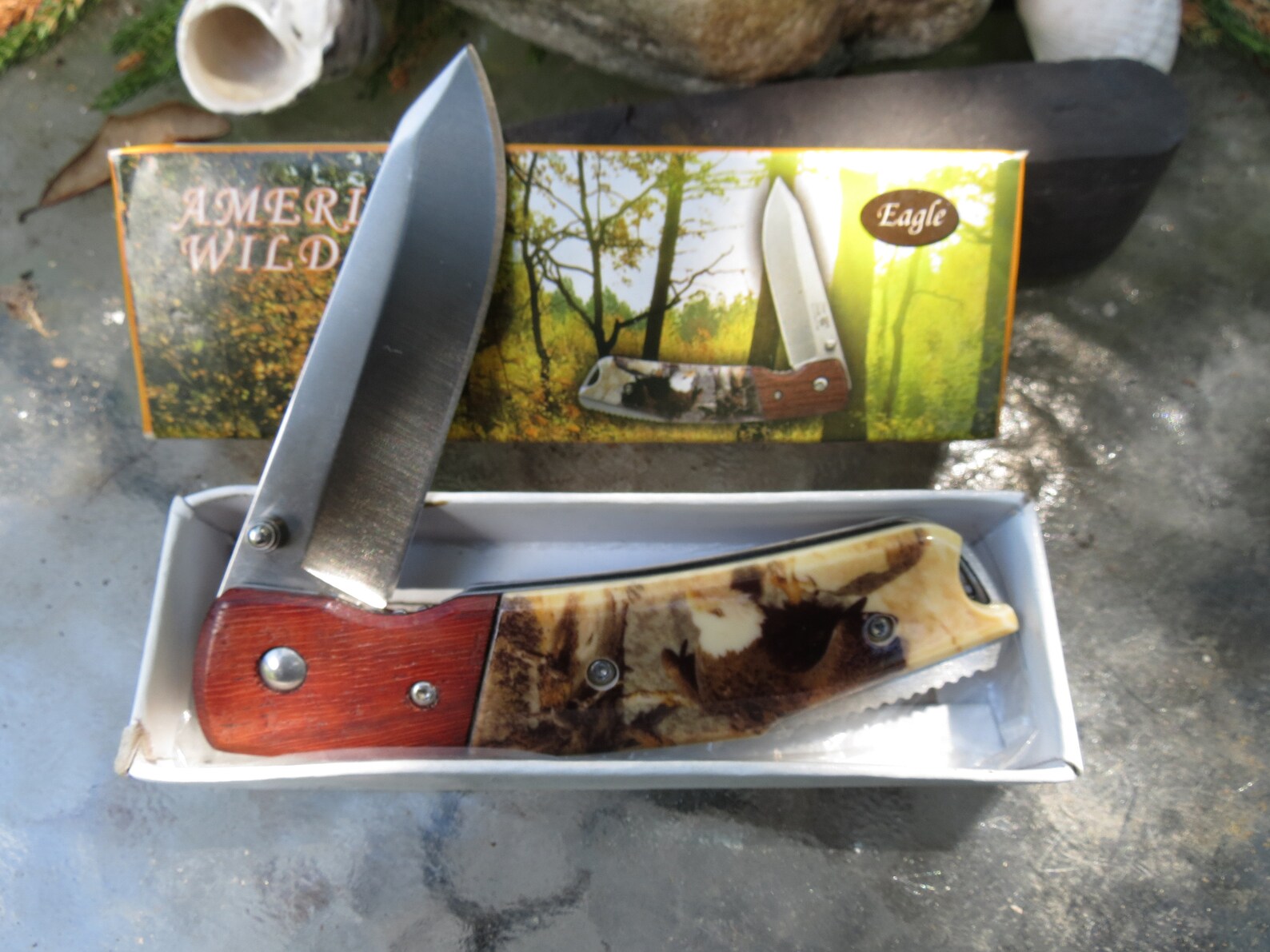 American Wildlife Frost Cutlery Folding Pocket Knife Eagle Etsy