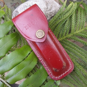 Buck Knife Leather Folding Knife Sheath - Pocket Knife Sheath - Nice Used Condition