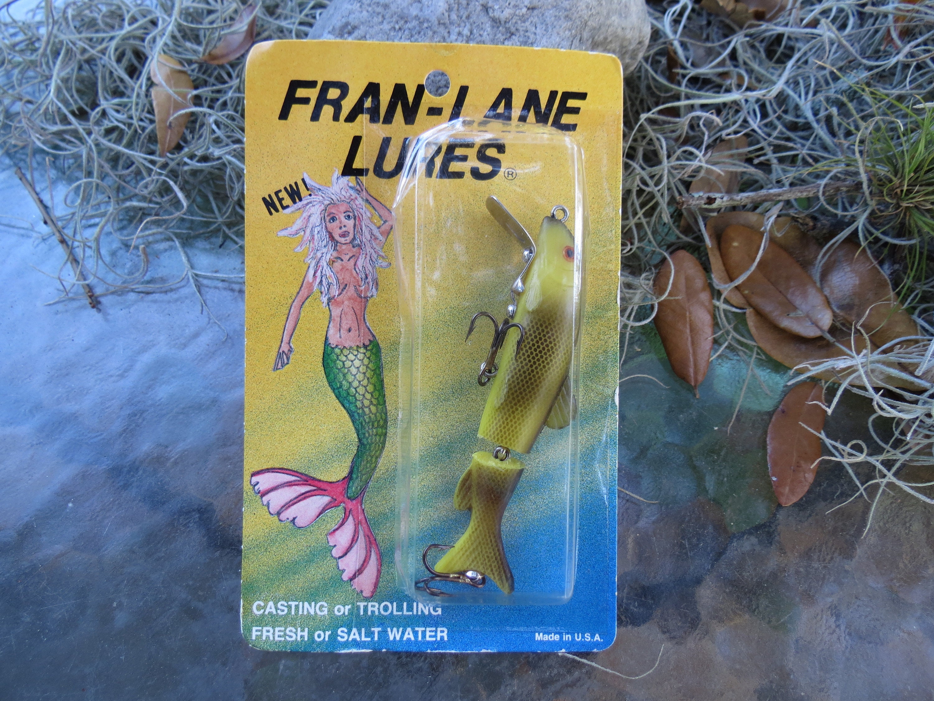 Fran-Lane Fishing Lure - Vintage Plastic Lure - Made in U.S.A. - Original  Packaging