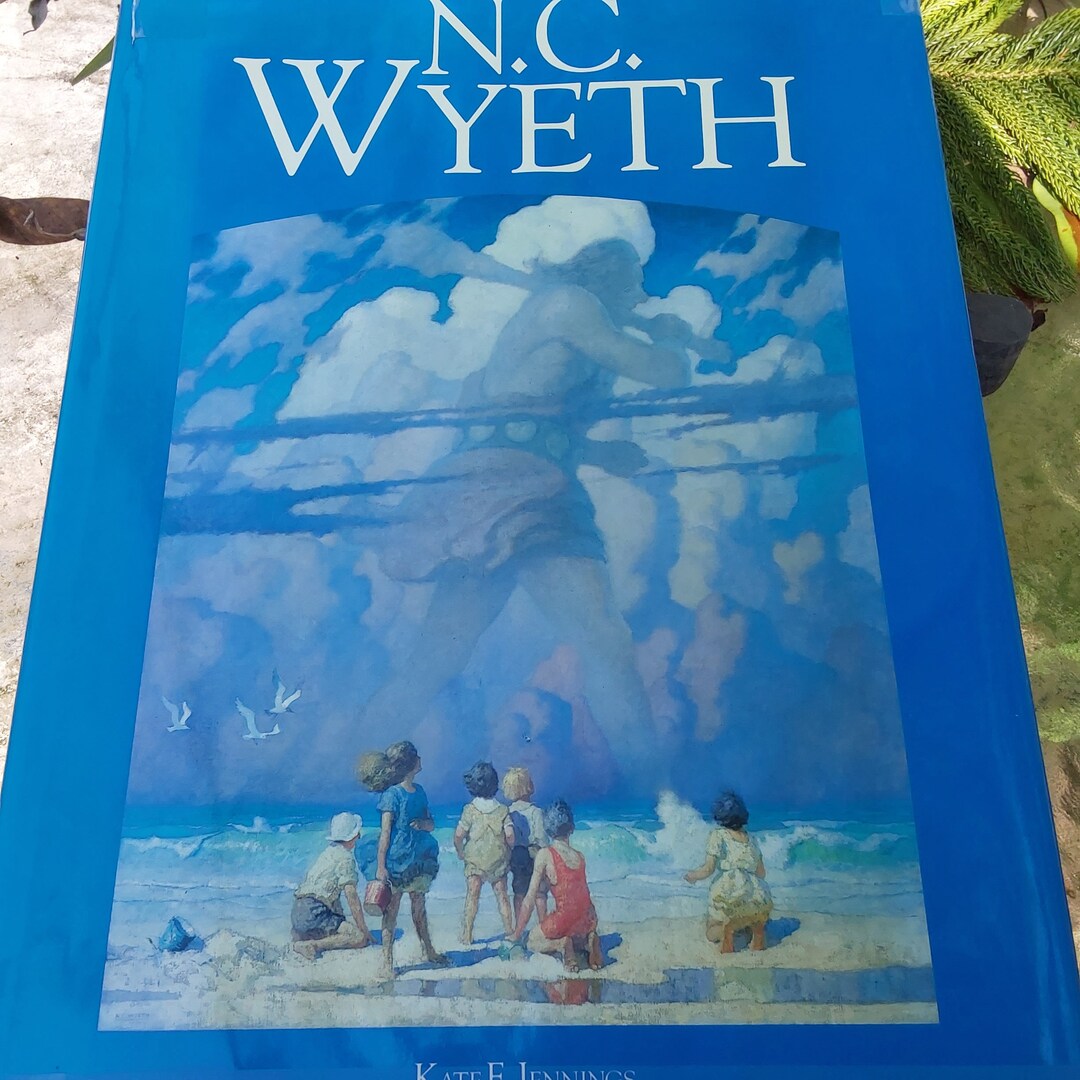 N.C. Wyeth Hard Cover Art Book Vintage Artist Reference Book Kate F