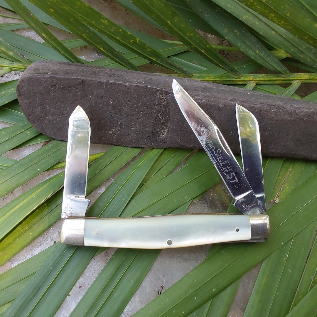 Mother of Pearl Queen Steel #57 Knife - MOP Pocket Knife